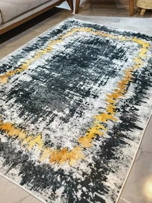 Non-Slip, Washable, Digitally Printed Rug, Runner, Kitchen Rug, Suitable For Living Room ,Bedroom , Outdoor - Mustard Yellow - View 4