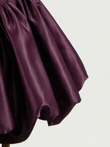 Mistrie Women's Solid Color Halter Neck Dress With Tulip Hem Party Night Dark Purple Summer Sexy - Purple - View 12
