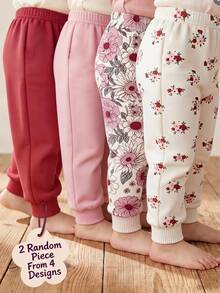 2PCS Baby Girls Bottoms Winter - Multicolor - View 1
