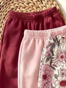 2PCS Baby Girls Bottoms Winter - Multicolor - View 4