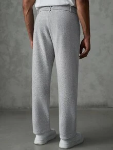 SLATEMANN Men's Casual Button Pocket Sport Sweatpants For Daily Wear - Grey - View 2