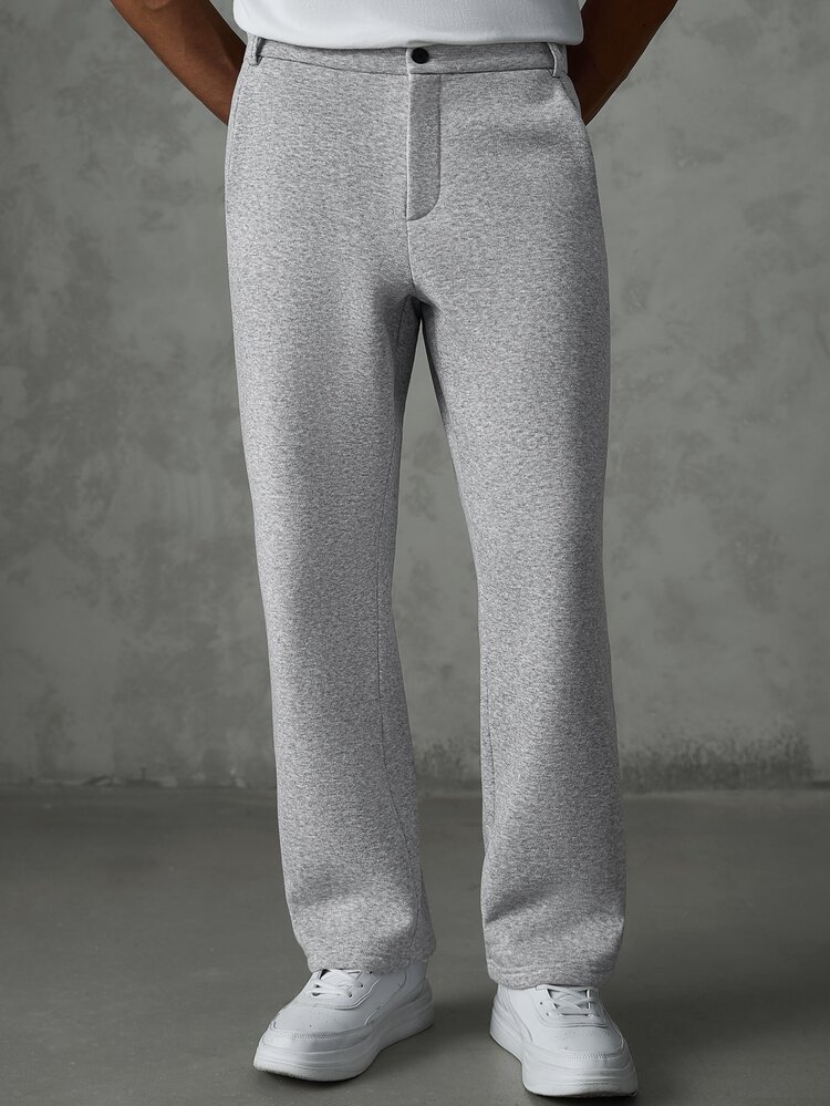 SLATEMANN Men's Casual Button Pocket Sport Sweatpants For Daily Wear - Grey - View 4