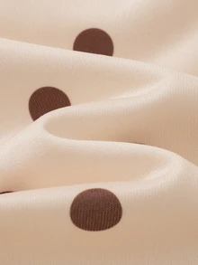 LMoss Kids طقم سويتشيرت خريفي بنقشة نقاط وفيونكة حلوة للبنات الصغيرات من قطعتين - متعدد الألوان - مشاهدة 6