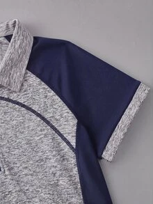 CourtClass CourtClass 拼色拼接短袖運動 Polo 衫 - 彩色 - 查看 6