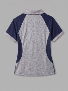 CourtClass CourtClass 拼色拼接短袖運動 Polo 衫 - 彩色 - 查看 4