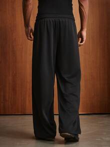 TOKVUE Men's Printed Streetwear Sweatpants - Black - View 2