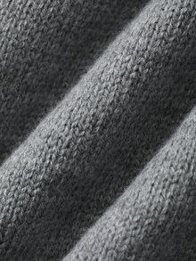 DAZY Sweater Longgar Kerah Lipat untuk Anak Laki-Laki, Kardigan Streetwear Tebal untuk Musim Gugur/Dingin - Grey - View 9