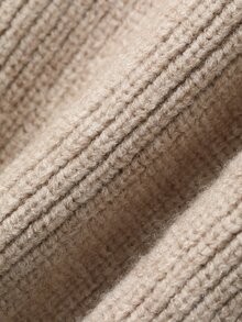 DAZY Infant (Boy) Contrast Color Turn Collar Long Sleeve Autumn/Winter Sweater - Apricot - View 9