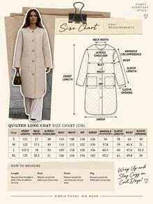 RueChic Women's Cream Maxi Quilted Puffer Jacket With Functional Pockets, Warm Winter Outerwear - Cream - View 10