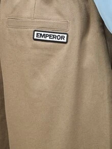 Emperor Men's Solid Color Fashion Casual Versatile Straight Leg Pants - Army Green - View 5