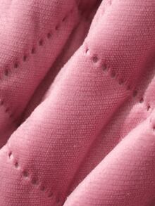 Livesso Women's Solid Color Long Sleeve Waist Tie Warm Pajama Robe - Pink - View 7