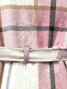 SHEIN 女童 3 件組秋冬套裝 格紋翻領繫帶背心 羅紋針織長袖上衣與長褲套裝 舒適可愛童裝 - 彩色 - 查看 6