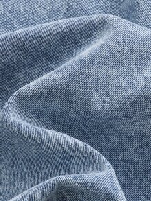 Girls' Autumn/Winter Casual Versatile All-Match Denim Jacket And Coat - Light Wash - View 5