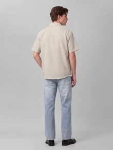 Colvenic Men's Light Wash Denim Jeans, Vintage Washed Mid-Waist Denim Long Pants, Retro Casual Trousers - Blue - View 5