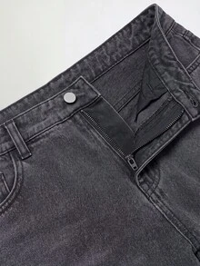RivetRise Casual Commuter Men's Loose Fit Wide Leg Classic Denim Jeans - Black - View 5