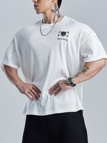 Coreblaze Boyfriend Style Men's Sports Top, Breathable, Gym, Running, Tennis, Multi Scene - White - View 2