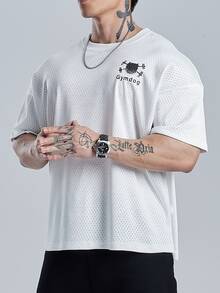 Coreblaze Boyfriend Style Men's Sports Top, Breathable, Gym, Running, Tennis, Multi Scene - White - View 3