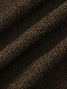 Femmeverse Pantalones largos holgados versátiles de talla grande para uso diario y oficina - Marrón - Ver 5