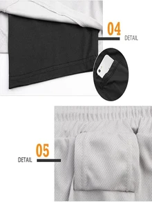 Coreblaze Men's Drawstring Waist Casual Versatile Daily Travel Sports Shorts - Grey - View 4