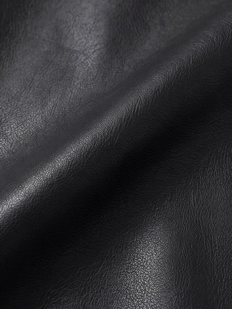 GlowEve CURVE Plus Size Women's Fashion Versatile Commute Daily PU Leather Jacket, Suitable For Autumn/Winter - Black - View 3