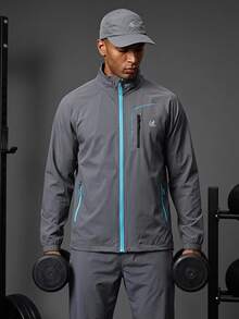 Coreblaze 1pc Men's Casual Simple Fashion Practical Sunscreen Coat, For Daily Wear - Multicolor - View 1