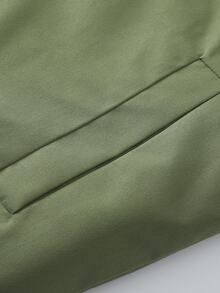 Coreblaze Boyfriend Style Men's Casual Contrast Color Block Hooded Padded Sport Jacket - Green - View 4