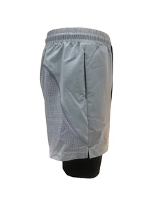 Coreblaze Men's Colorblock Drawstring Pocket Summer Sporty Shorts Grey Shorts - Grey - View 4