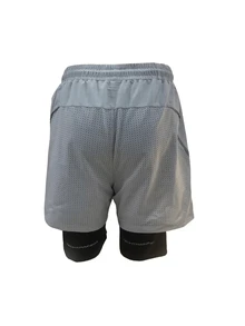 Coreblaze Men's Colorblock Drawstring Pocket Summer Sporty Shorts Grey Shorts - Grey - View 2