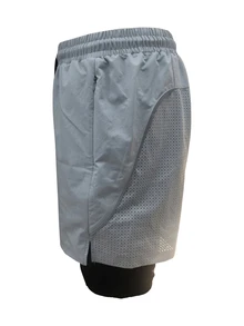 Coreblaze Men's Colorblock Drawstring Pocket Summer Sporty Shorts Grey Shorts - Grey - View 3
