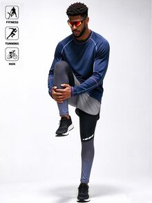 Acti Log Men's Letter Print Zipper Pocket 2 In 1 Sports Pants Sweat Pants - Black - View 6
