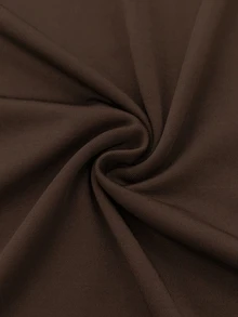 Velvienne Plus Size Women's Versatile Premium Metal Decor T-Shirt, Suitable For Dating, Vacation, Party, Daily Outings, Gatherings, Outdoor Activities Fall - Brown - View 5
