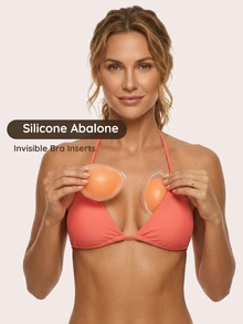 Lignisse Women's Silicone Abalone Breast Pads Suitable For Daily Wear - Multicolor - View 2