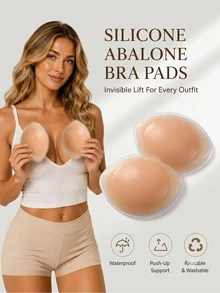 Lignisse Women's Silicone Abalone Breast Pads Suitable For Daily Wear - Multicolor - View 3