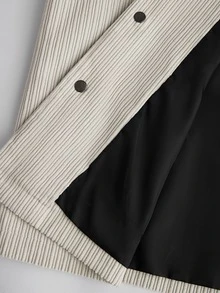 Manfinity Homme 男士成熟休閒街頭風日常度假聚會百搭套裝 米色 秋季 - 杏色 - 查看 5