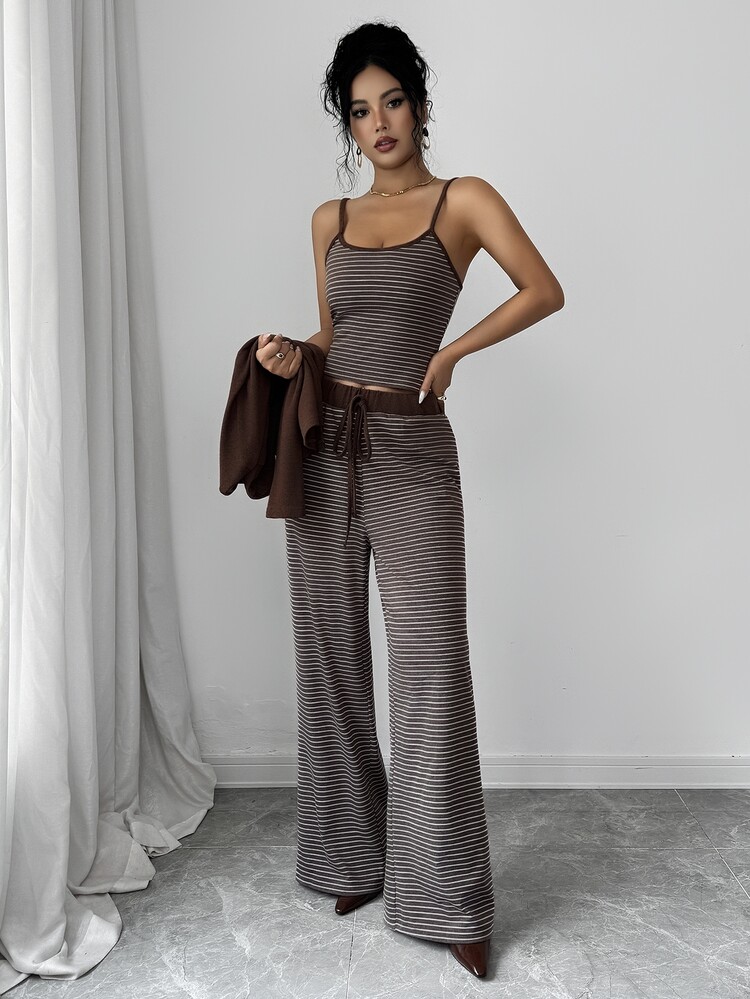 Selianne Women Two-Piece Outfits - Brown - View 8
