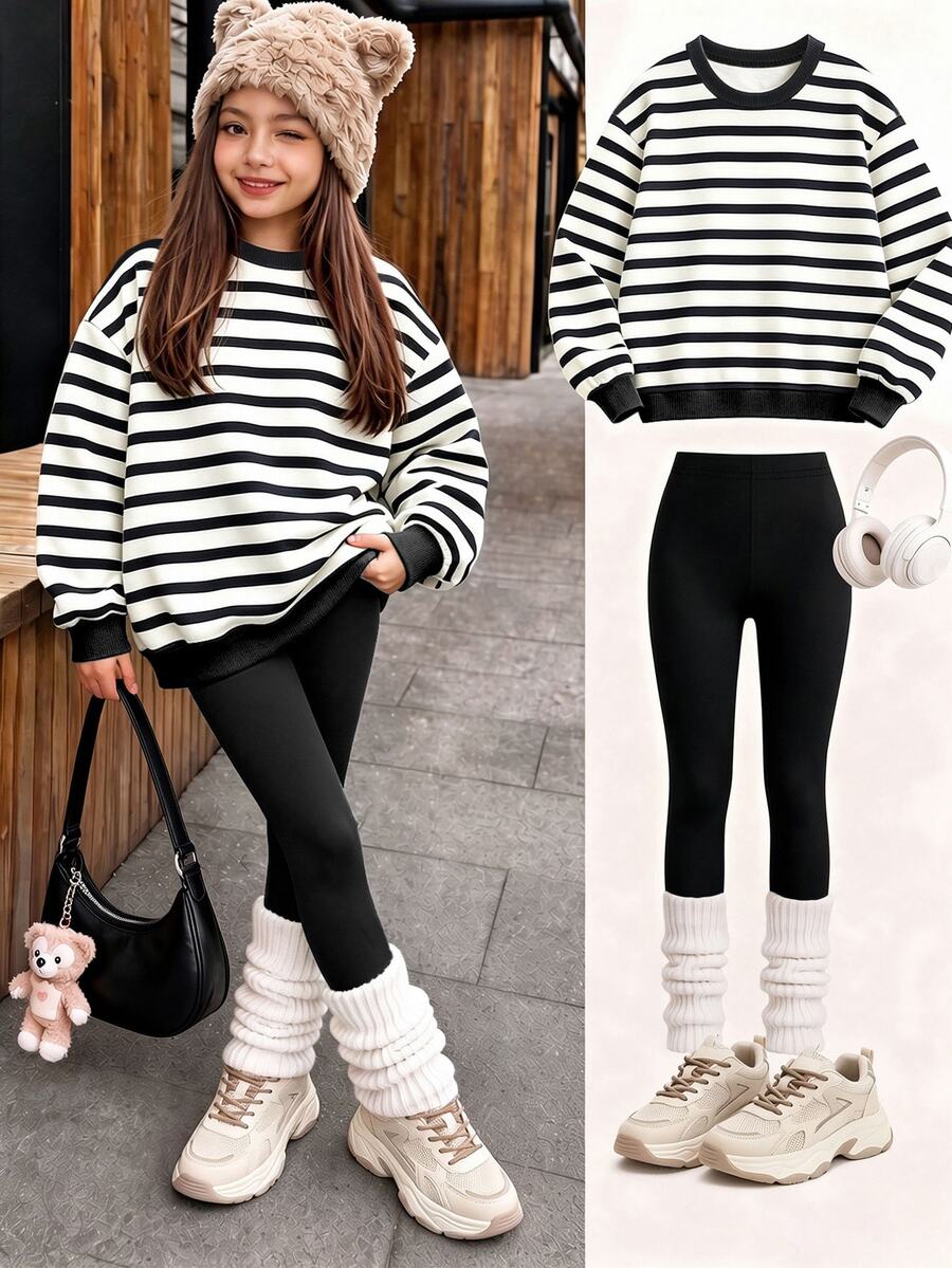 (Tween Girls Hoodie & Sweatshirt Co-Ords) - Multicolor - View 1