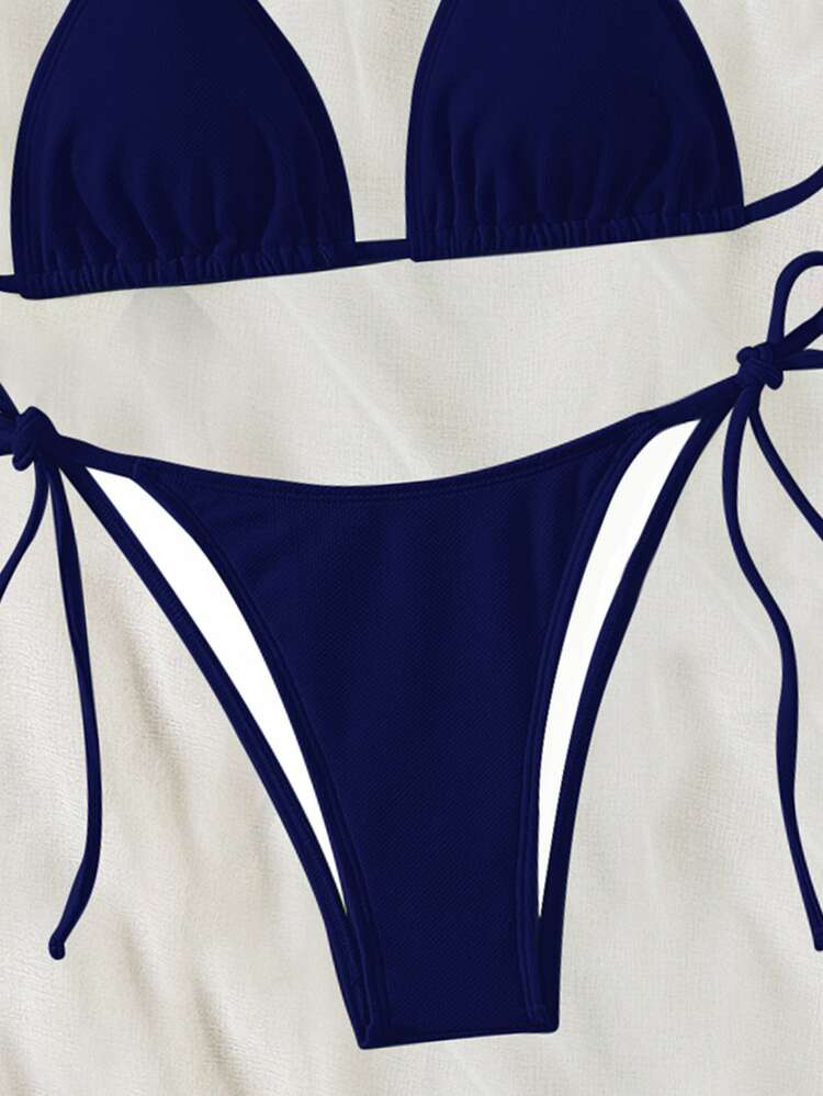 Swim Basics 2026年春夏 ネイビーブルー 特殊生地 レディース水着