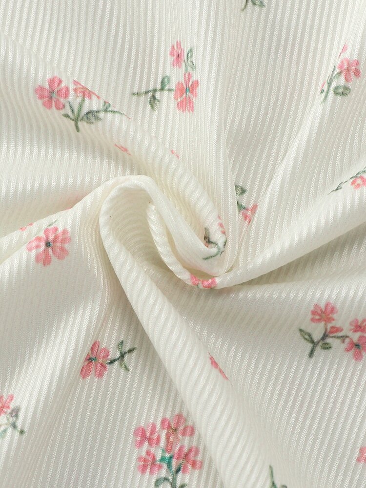 Genkimix Kids Young Girls Floral T-Shirts Cute Long Sleeve Tops Autumn New Fall Styles Print Base Layered Mid-Turtleneck Top Beach White Fairy Cowgirl - Apricot - View 7