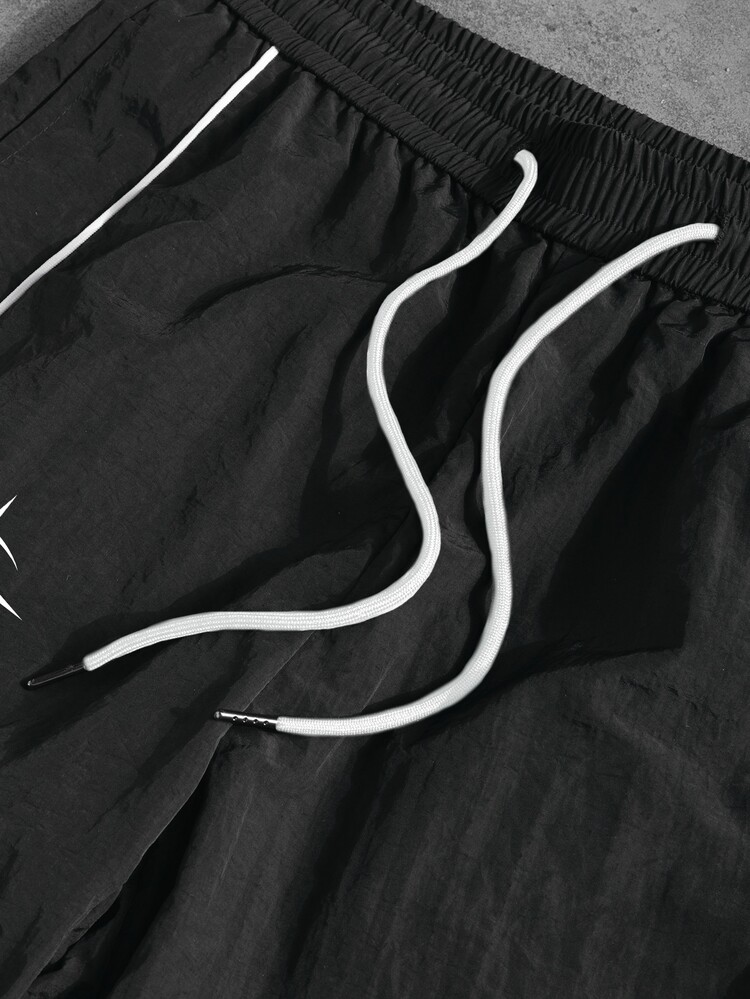 Sport MetroGents Men's Contrast Trim Sports Long Pants, Gym - Black - View 5