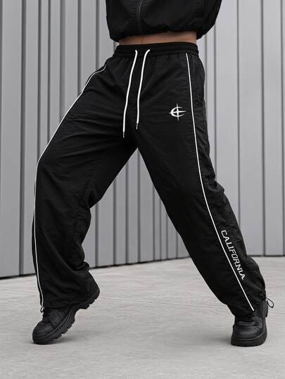 Gym Rark Men's Contrast Trim Sports Long Pants, Gym