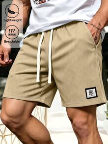 Gym Rark 2pcs Men's Sports & Outdoor Exercise Corduroy Shorts, Gym - Multicolor - View 5