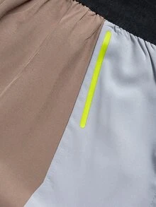 Sport MetroGents 1条男士印花撞色弹力腰带运动短裤，夏季款 - 彩色 - 查看 8