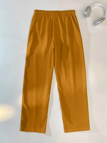 Gym Rark Men's Drawstring Waist Pockets Loose Casual Sports Pants, Gym - Yellow - View 2