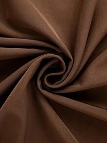 Linhara CURVE فستان ماكسي نسائي كاجوال طويل بأكمام طويلة وزخرفة أزرار على شكل ضفدع بأسلوب جديد مقاس كبير للاستخدام اليومي - شوكولاته بني - مشاهدة 3