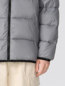 Sport MetroGents Jaket Olahraga Pria Model Boyfriend dengan Resleting Polos, , Olahraga - Grey - View 4