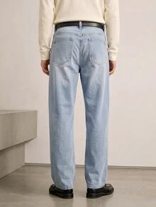 RivetRise Men's Street Style Casual Blue Denim Jeans - Light Wash - View 2