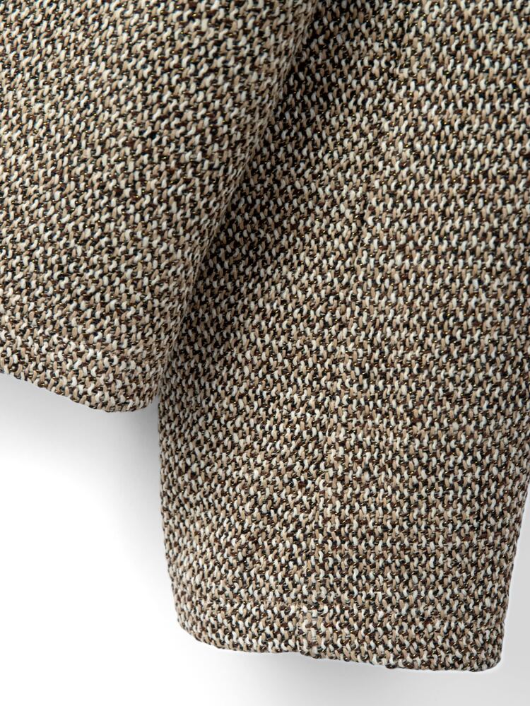 GlowEve CURVE Plus Size Women's Long Sleeve Single-Breasted Elegant Casual Smart Jacket Office Business Brown Autumn Winter Coats For Woman - Gold - View 6