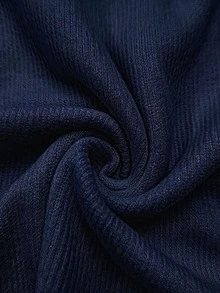 Trelyra Women's Solid Color Cowl Neck Long Sleeve Casual Top - Navy Blue - View 3