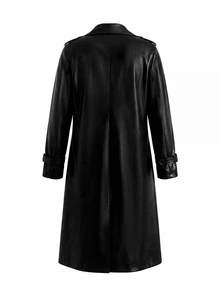 Velvienne Versatile Premium Loose Lazy Hooded Shirt Plus Size Women's Outerwear - Black - View 2