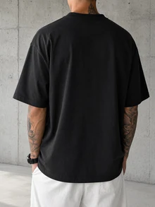 Sport MetroGents Men's Colorblock Crew Neck Short Sleeve Casual Fitness Sports T-Shirt, Gym - Multicolor - View 2
